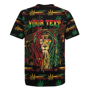 Personalized Barbados One Love Reggae Lion Rugby Jersey Caribbean Reggae Spirit
