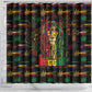 Barbados One Love Reggae Lion Shower Curtain Caribbean Reggae Spirit