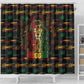 Barbados One Love Reggae Lion Shower Curtain Caribbean Reggae Spirit