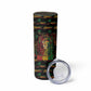 Personalized Barbados One Love Reggae Lion Skinny Tumbler Caribbean Reggae Spirit