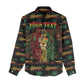 Personalized Barbados One Love Reggae Lion Women Casual Shirt Caribbean Reggae Spirit