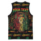 Personalized Dominica One Love Reggae Lion Basketball Jersey Caribbean Reggae Spirit