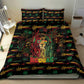 Dominica One Love Reggae Lion Bedding Set Caribbean Reggae Spirit