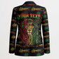 Personalized Dominica One Love Reggae Lion Blazer Caribbean Reggae Spirit
