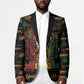 Personalized Dominica One Love Reggae Lion Blazer Caribbean Reggae Spirit