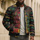 Personalized Dominica One Love Reggae Lion Bomber Puffer Jacket Caribbean Reggae Spirit