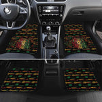 Personalized Dominica One Love Reggae Lion Car Mats Caribbean Reggae Spirit