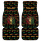 Personalized Dominica One Love Reggae Lion Car Mats Caribbean Reggae Spirit