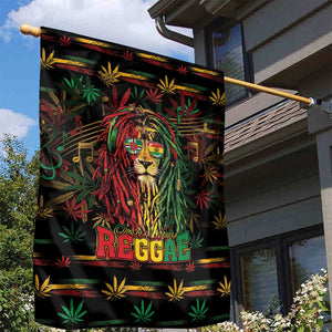 Dominica One Love Reggae Lion Garden Flag Caribbean Reggae Spirit