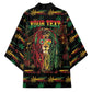 Personalized Dominica One Love Reggae Lion Kimono Caribbean Reggae Spirit