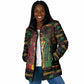 Personalized Dominica One Love Reggae Lion Padded Jacket Caribbean Reggae Spirit