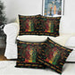 Dominica One Love Reggae Lion Pillow Cover Caribbean Reggae Spirit