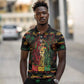 Personalized Dominica One Love Reggae Lion Polo Shirt Caribbean Reggae Spirit