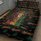 Dominica One Love Reggae Lion Quilt Bed Set Caribbean Reggae Spirit