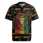 Personalized Dominica One Love Reggae Lion Rugby Jersey Caribbean Reggae Spirit