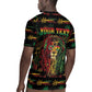 Personalized Dominica One Love Reggae Lion Rugby Jersey Caribbean Reggae Spirit