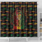 Dominica One Love Reggae Lion Shower Curtain Caribbean Reggae Spirit