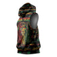 Personalized Dominica One Love Reggae Lion Sleeveless Hoodie Caribbean Reggae Spirit
