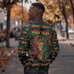 Personalized Dominica One Love Reggae Lion Sweatshirt Caribbean Reggae Spirit