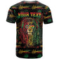 Personalized Dominica One Love Reggae Lion T shirt Caribbean Reggae Spirit