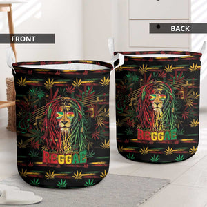 Guyana One Love Reggae Lion Laundry Basket Caribbean Reggae Spirit