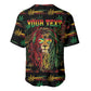 Personalized Guyana One Love Reggae Lion Baseball Jersey Caribbean Reggae Spirit