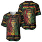 Personalized Guyana One Love Reggae Lion Baseball Jersey Caribbean Reggae Spirit