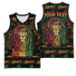 Personalized Guyana One Love Reggae Lion Basketball Jersey Caribbean Reggae Spirit