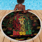 Guyana One Love Reggae Lion Beach Blanket Caribbean Reggae Spirit