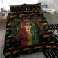 Guyana One Love Reggae Lion Bedding Set Caribbean Reggae Spirit