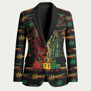 Personalized Guyana One Love Reggae Lion Blazer Caribbean Reggae Spirit