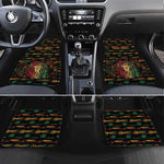 Personalized Guyana One Love Reggae Lion Car Mats Caribbean Reggae Spirit