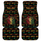 Personalized Guyana One Love Reggae Lion Car Mats Caribbean Reggae Spirit