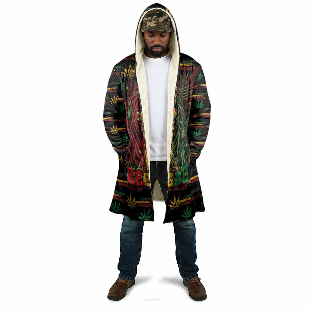 Personalized Guyana One Love Reggae Lion Cloak Caribbean Reggae Spirit