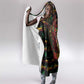 Guyana One Love Reggae Lion Hooded Blanket Caribbean Reggae Spirit