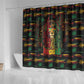 Guyana One Love Reggae Lion Shower Curtain Caribbean Reggae Spirit