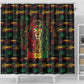Guyana One Love Reggae Lion Shower Curtain Caribbean Reggae Spirit