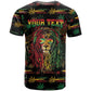 Personalized Guyana One Love Reggae Lion T shirt Caribbean Reggae Spirit