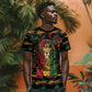 Personalized Guyana One Love Reggae Lion T shirt Caribbean Reggae Spirit