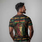 Personalized Guyana One Love Reggae Lion T shirt Caribbean Reggae Spirit