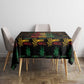 Guyana One Love Reggae Lion Tablecloth Caribbean Reggae Spirit