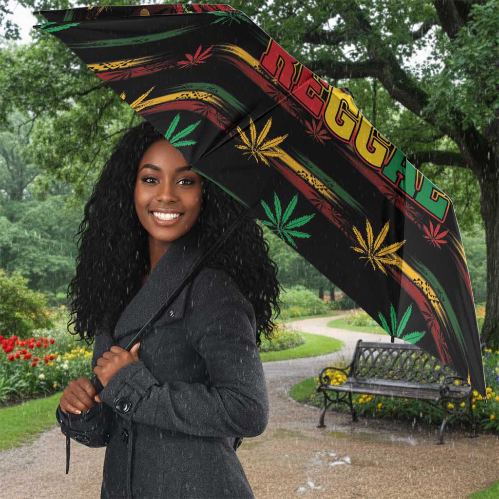 Guyana One Love Reggae Lion Umbrella Caribbean Reggae Spirit