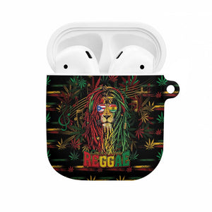 Puerto Rico One Love Reggae Lion AirPods Case Caribbean Reggae Spirit