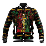 Personalized Puerto Rico One Love Reggae Lion Baseball Jacket Caribbean Reggae Spirit
