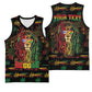 Personalized Puerto Rico One Love Reggae Lion Basketball Jersey Caribbean Reggae Spirit
