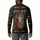 Personalized Puerto Rico One Love Reggae Lion Button Sweatshirt Caribbean Reggae Spirit
