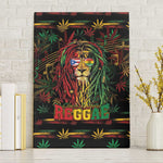 Puerto Rico One Love Reggae Lion Canvas Wall Art Caribbean Reggae Spirit
