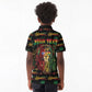 Personalized Puerto Rico One Love Reggae Lion Kid Polo Shirt Caribbean Reggae Spirit