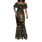 Personalized Puerto Rico One Love Reggae Lion Mermaid Dress Caribbean Reggae Spirit