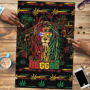 Puerto Rico One Love Reggae Lion Puzzle Caribbean Reggae Spirit
